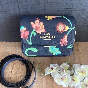 NWT Coach C8757 Mini Brynn Crossbody With Dreamy Land/Mystical Floral Pr…
